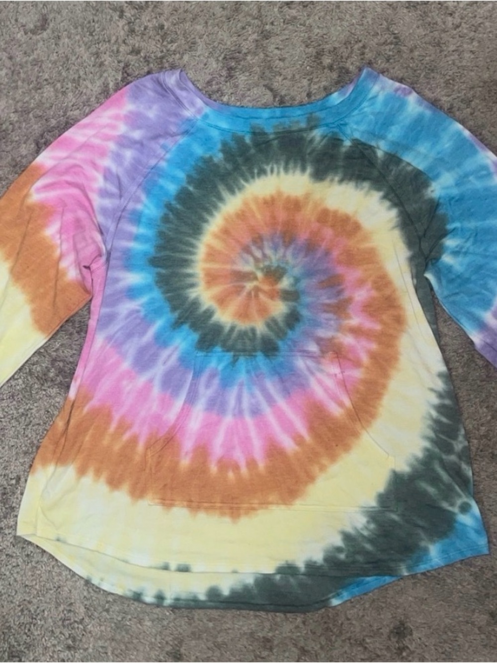Long Sleeve Tie-Dye Top